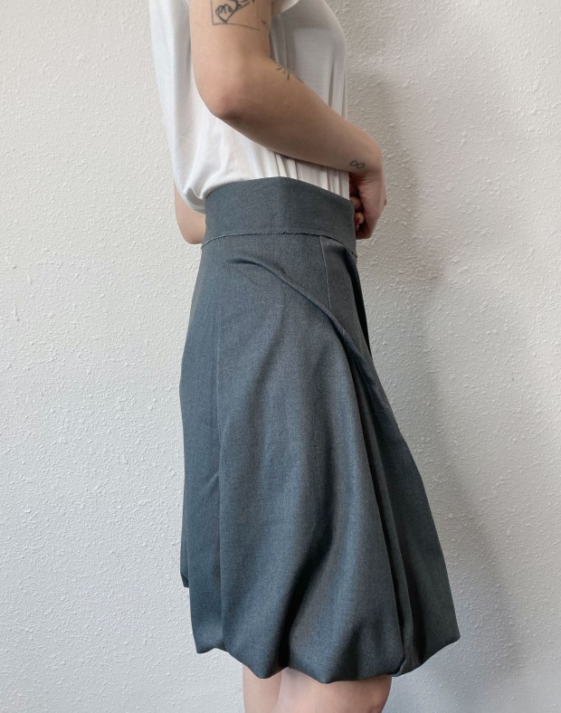 Grey Bubble Skirt #241245